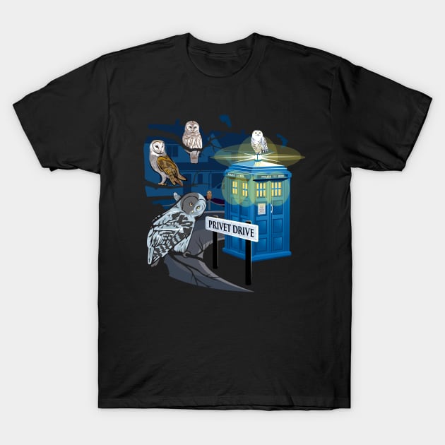 Dr Who - TOP TEN #2 (Hedwig Says Who!) T-Shirt by LaughingDevil
